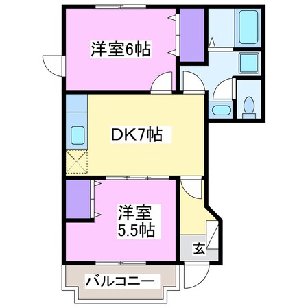 フィオーレⅢの物件間取画像